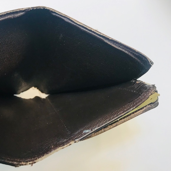 SET - 3 LOUIS VUITTON Monogram Ebene Wallet Folio - Picture 15 of 16